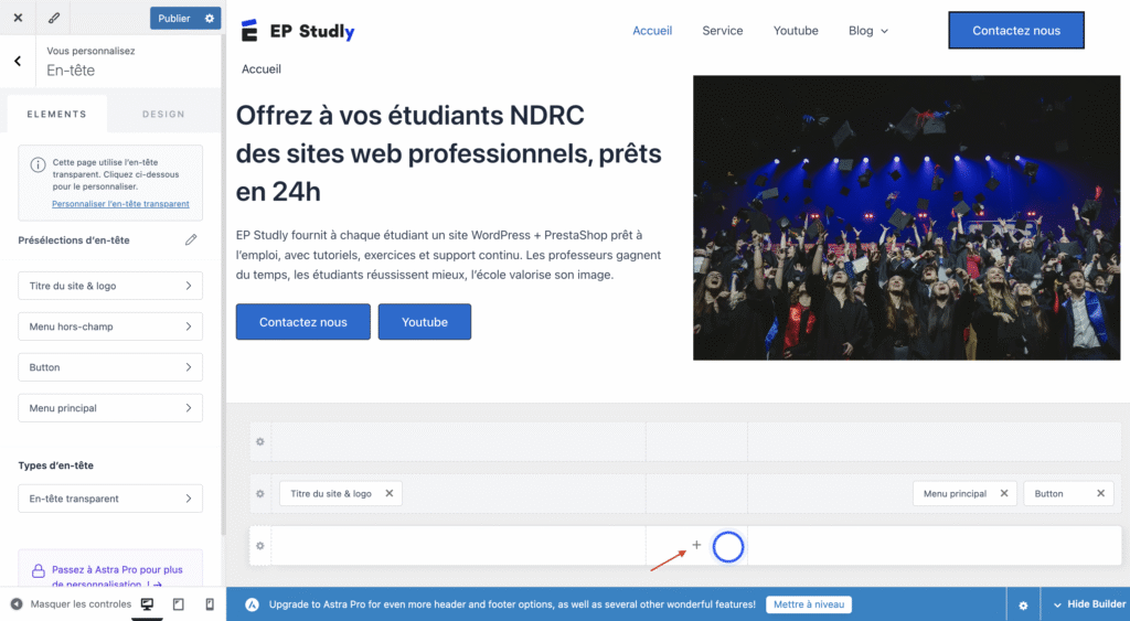 image dans le header wordpress