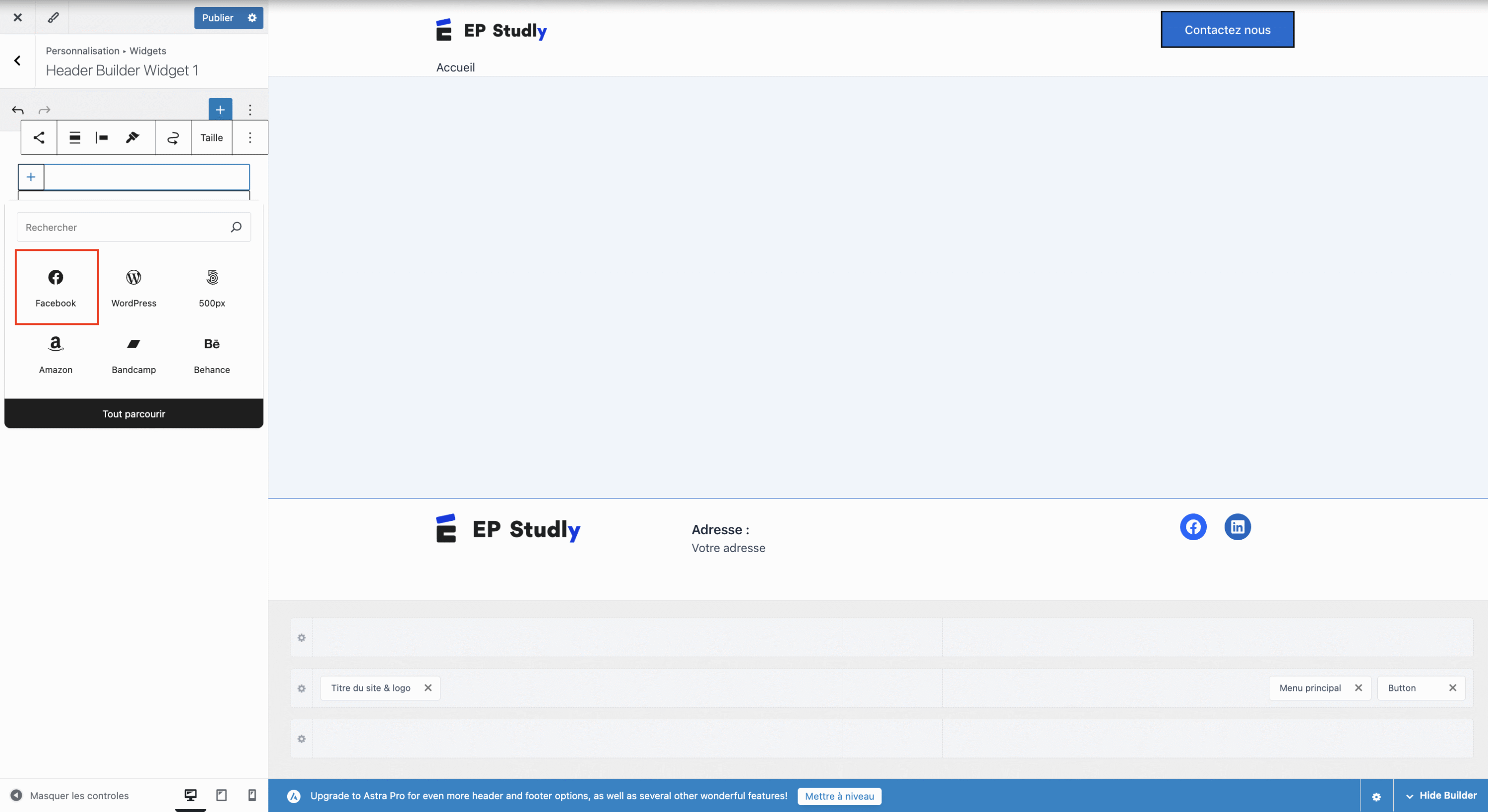 Choisir les réseaux à afficher