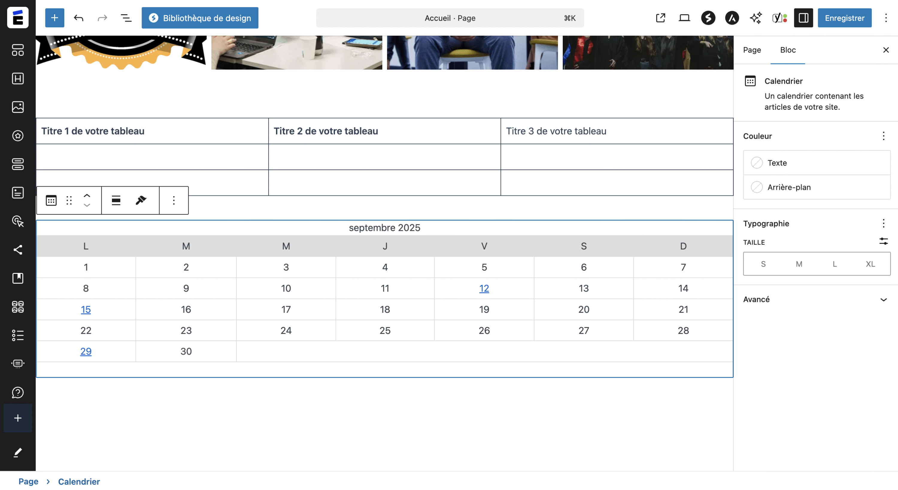 Prévisualisation du résultat 