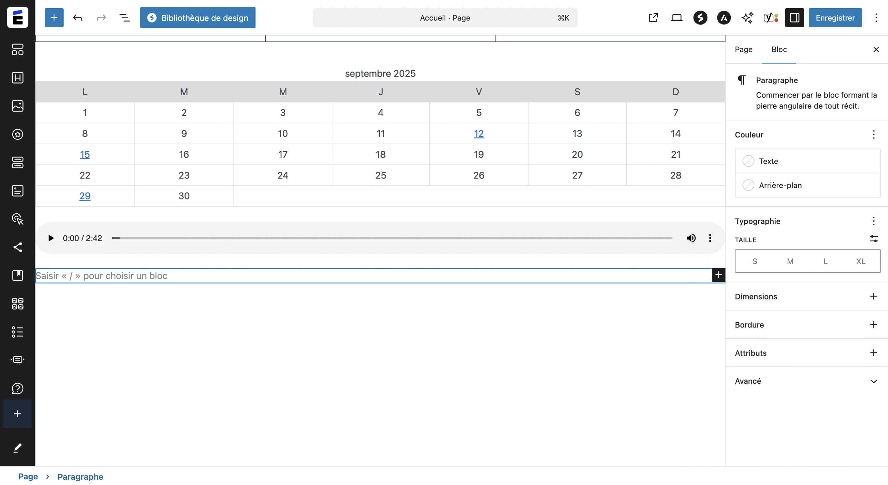 Prévisualisation des résultats 