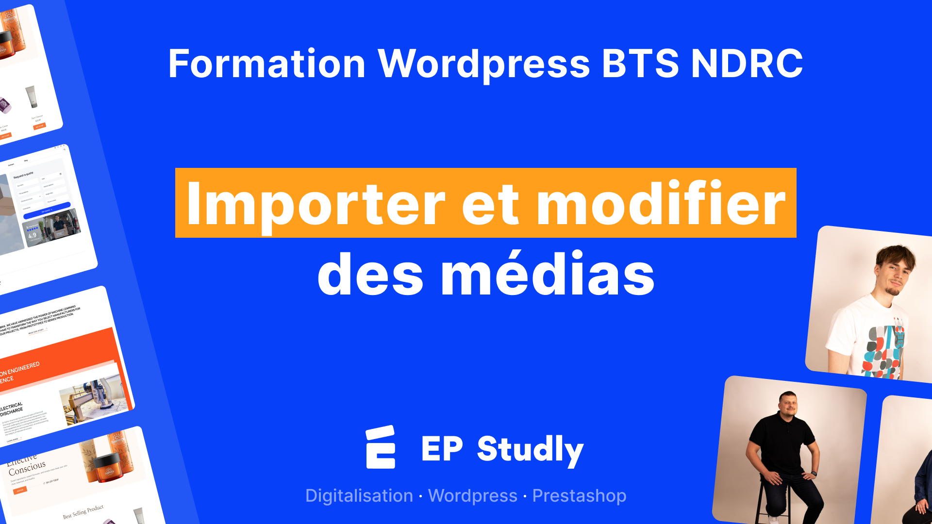 Importer et modifier des médias sur WordPress
