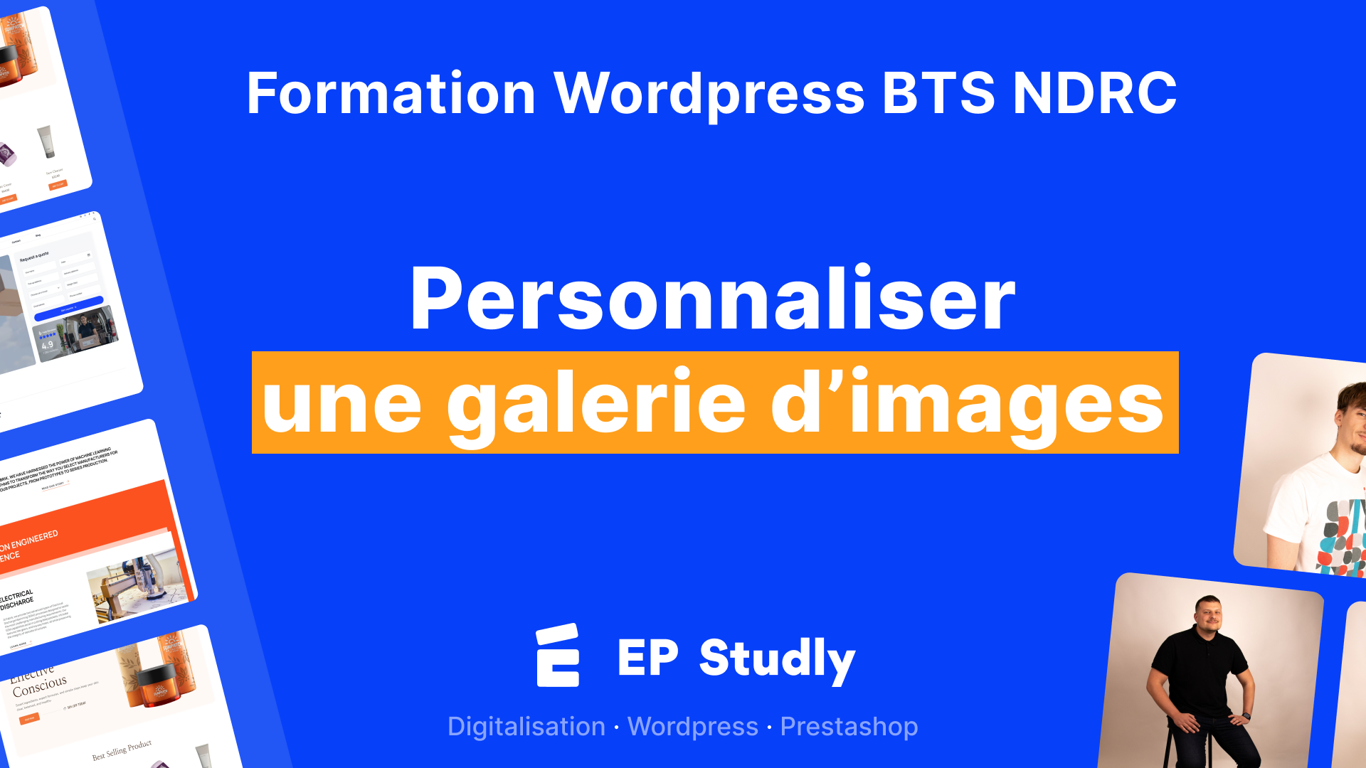 Personnaliser une galerie d'images