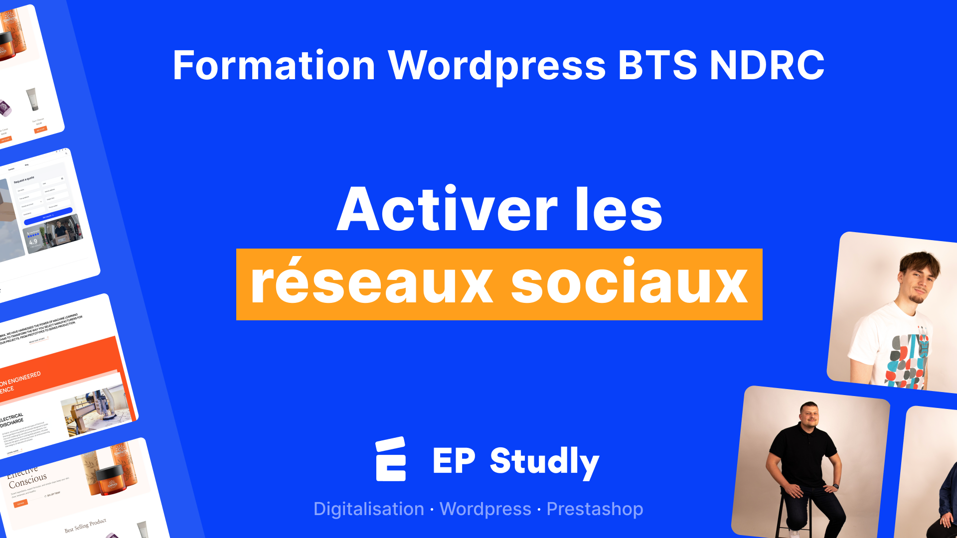 Activer les réseaux sociaux wordpress