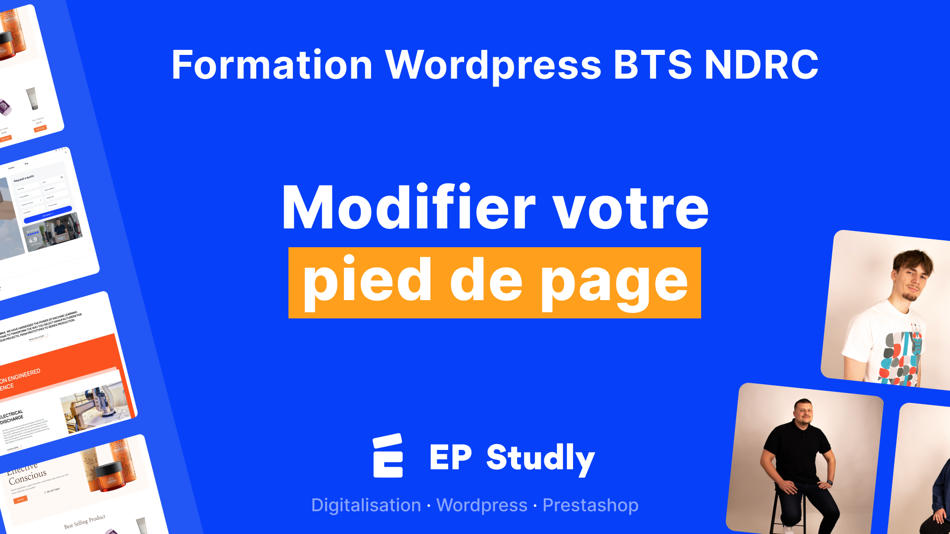 Modifier votre pied de page (Footer) sur WordPress